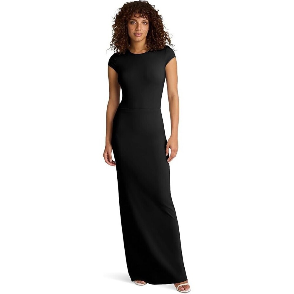 Commando Butter Luxe Maxi Column Skirt Women's XS Black Nylon Stretch RED141